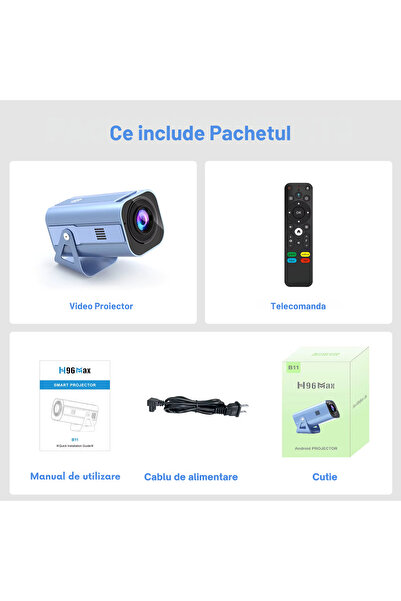 OEM Cinevo CVO-G1 Portable Projector – Home Cinema, 4K UHD, Android 11