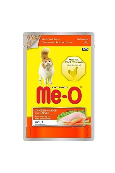 me-o Tavuk Pirinç Ve Havuçlu Yaş Mama 12 Li