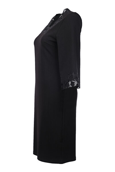 Ekol Φόρεμα με δαντέλα 3/4 μανίκια - Μινιμαλιστικό & Κομψό