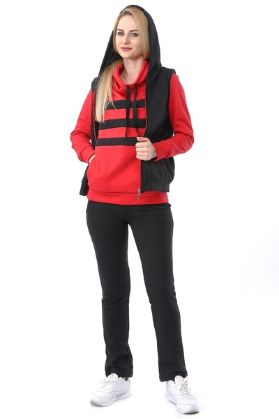 1tarz Günlük Kışlık Sevgili Eşofman Tekli Kadın Takım