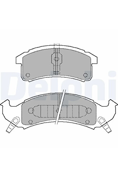 DELPHİ Комплект спирачни накладки, дискови спирачки, Buick Lesabre/Park Avenu...