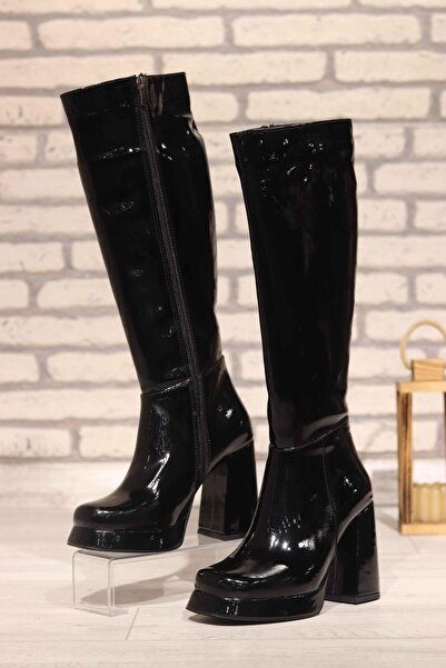 DERİ KABUSU Platform Heel Women's Boots 350