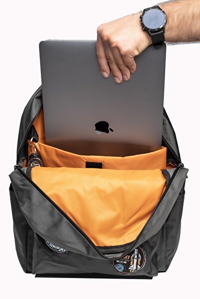 PERLOTUS Replaceable Space Astronomy Themed Unisex Patch Casual Sports Backpack