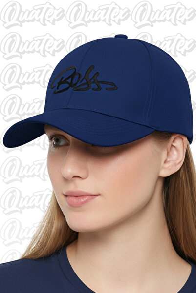 QUATEX Бос з вишивкою Спортивна синя унісекс шапка А-класу