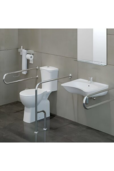 Turavit Engelli Beyaz Kanallı Alttan Klozet Takımı ENG1603, Nkp İpek Yavaş Kapak