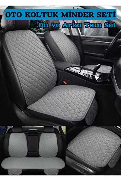 rebols Set de perne pentru scaune auto din păr de căprioară compatibil cu Dacia LOGAN - Husă de protecție (SET COMPLET FAȚĂ-SPATE)