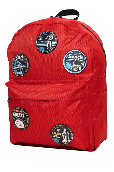 PERLOTUS Replaceable Space Astronomy Themed Unisex Patch Casual Sports Backpack