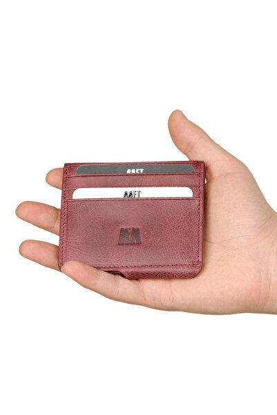 MFT Leather Design حامل بطاقات لوكاس 1606 من الجلد الطبيعي للرجال