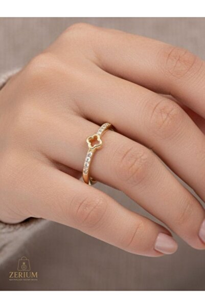 ZERİUM خاتم نسائي قابل للتعديل من Grace of Luck Fine Stones