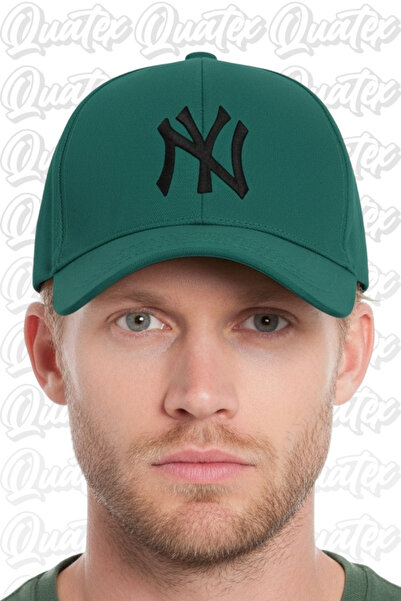 QUATEX Ny New York Вишита шапка – Зелена 100% бавовна габардин, унісекс модель