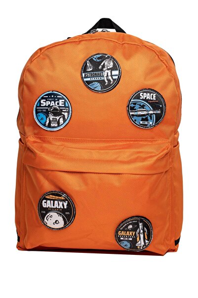 PERLOTUS Replaceable Space Astronomy Themed Unisex Patch Casual Sports Backpack