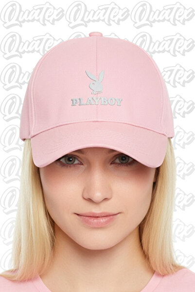 QUATEX Κέντημα Playboy – Ροζ 100% βαμβακερό μοντέλο Unisex Gabardine