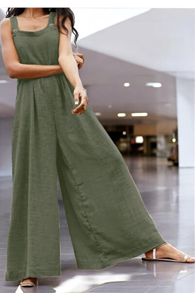 Toridas Yazlık Salaş Şık Keten Tulum