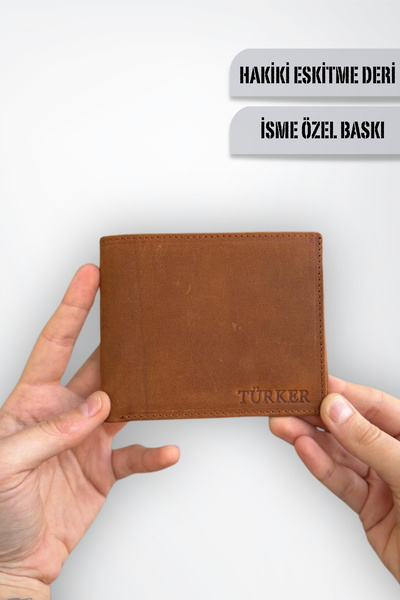 MFT Leather Design 2612 محفظة رجالية من الجلد الطبيعي من Royal Crayz Camel - ...