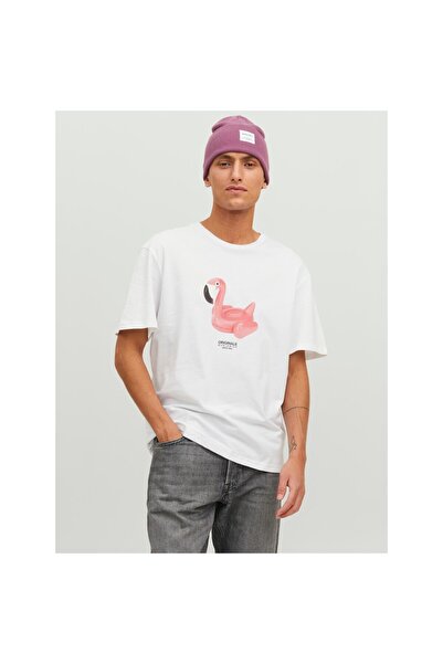 Jack & Jones Jack&jones muška majica sa okruglim izrezom i printom, 100% pamu...