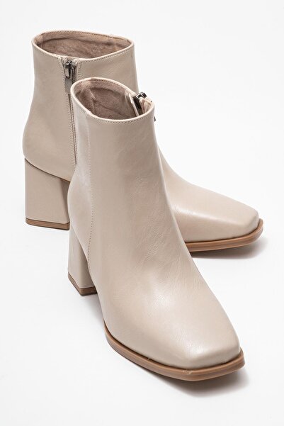 CCWAY AYAKKABI حذاء نسائي بكعب عالٍ ومقدمة مسطحة TEN SKIN