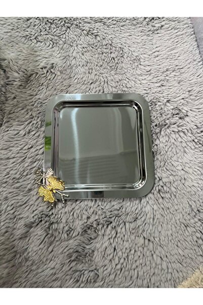 Genel Markalar Paslanmaz Çelik Kare Model Hobistan Kelebek Aksesuarlı Lüx Sunumluk