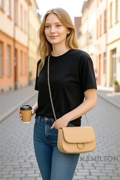 HAMILTON Original Women's Two-Eye Adjustable Cross Strap Soft Textile Stylish Shoulder Bag