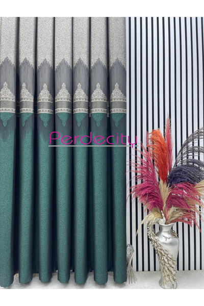 PERDECITY Viyana Pano Fon Perde 100cm her odaya uygun 1x3 sık pile