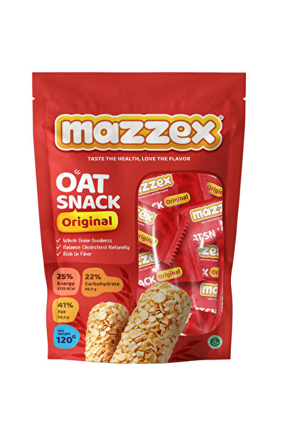 Mazzex Original Oat Snack – Pack of 3 (120g Each, Total 360g)