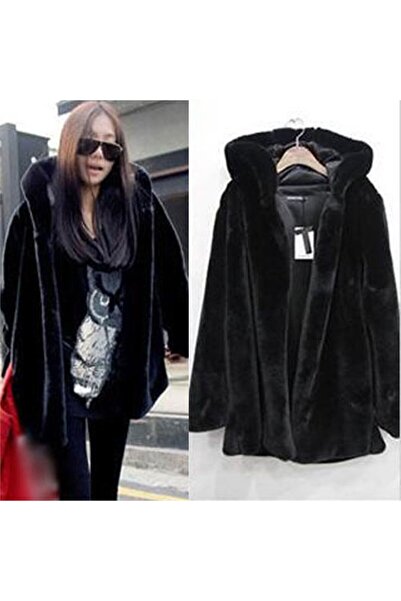 1tarz Toridas Kışlık Kürk Kadın Ceket 765siyah