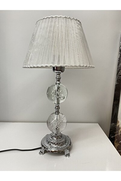 asellus Şehzade Crystal Glass Bulk Lampshade Knitted Hat, Chrome (silver color) table lamp, lampshade, lampshade home h