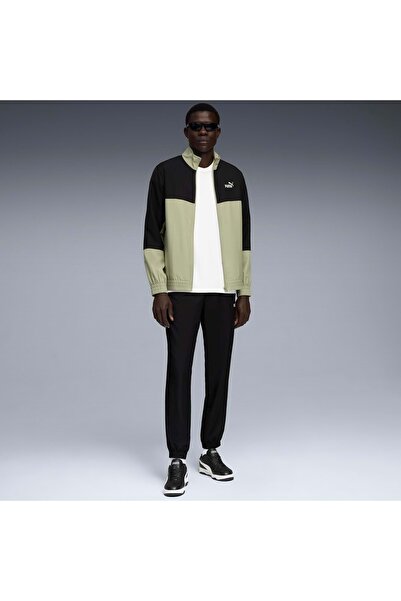 Puma Woven Colorblock Tracksuit 688173 Men's Casual Tracksuit Set Green