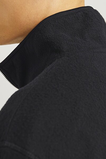 Jack & Jones JJECORP LOGO  FLEECE QUARTER ZIP SİYAH12258490