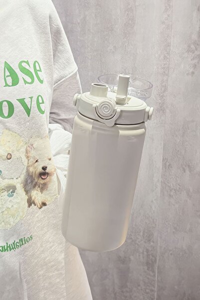 Weather Forecast 316 L Steel 1 L Vacuum Cold Straw Flask Water Bottle Cin413By