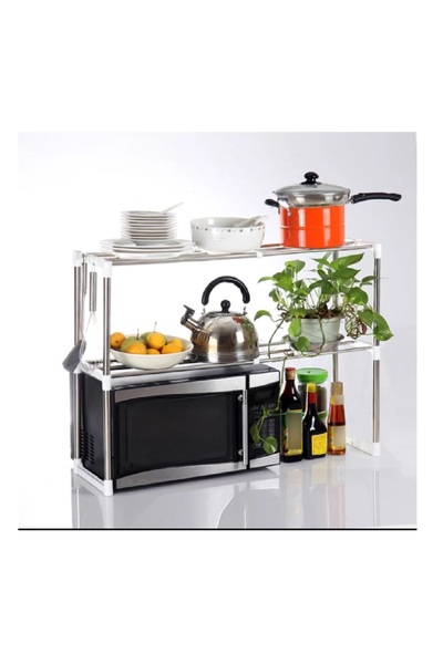 Generic This product is used to provide additional storage space in the kitchen, especially around the microwave.