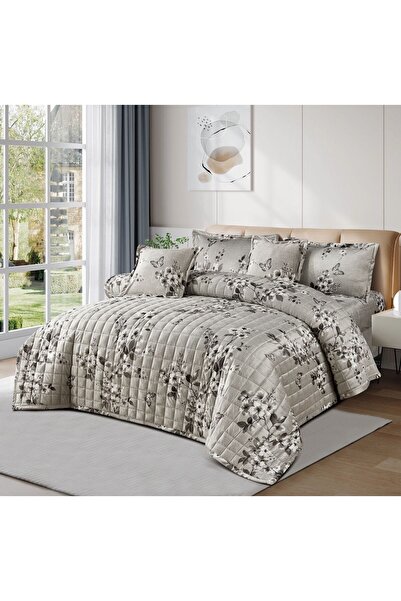 Red Rose Plain velvet winter compressed bedspread, 4 pieces, size 160 x 220 cm