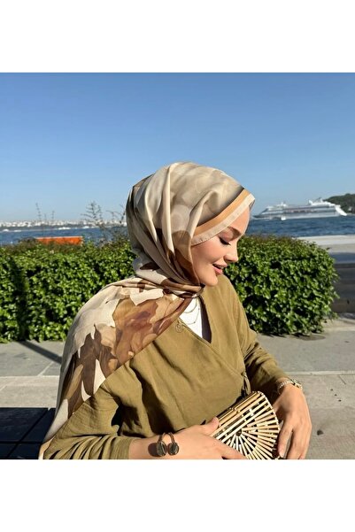 MODA Minelscarf Lotus Pattern Butter Yellow Soft Shawl