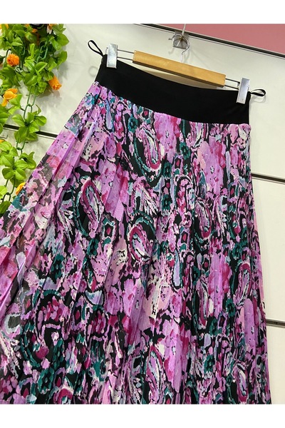 edu collection Fusta CINCH din șifon cu model, căptușită