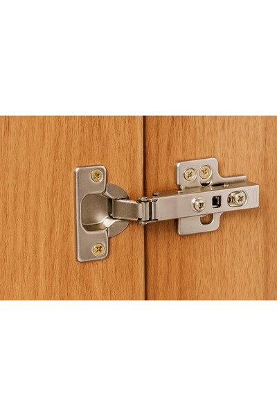 N.S NAMARK Half Ride Metal Door Hinge - Steel Color | High-Quality Cabinet & Kitchen Hinges, 5-Piece Set