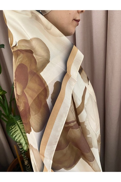 MODA Minelscarf Lotus Pattern Butter Yellow Soft Shawl