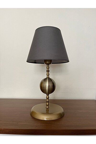 asellus Stylish Metal Globe Detailed Lampshade - Decorative Table Lamp for Living Spaces, Bedroom and Office