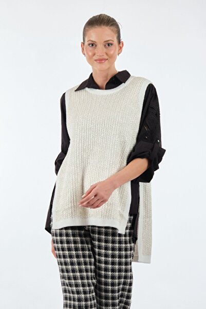 Unique fashion Унікальний оверсайз-жилет середньої довжини для жінок - мінімалістичний стиль