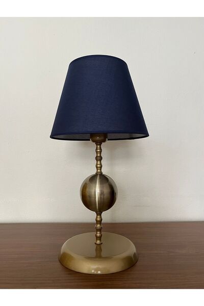 asellus Stylish Metal Globe Detailed Lampshade - Decorative Table Lamp for Living Spaces, Bedroom and Office