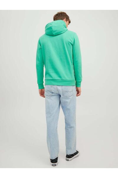 Jack & Jones Φούτερ Jack Jones Beware Sweat Hood Fst Erkek Yeşil 12244219-21