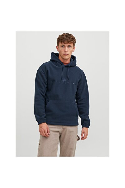 Jack & Jones 12242470-fw Jorsılverlake Fleece Hood Erkek Sweat Shirt