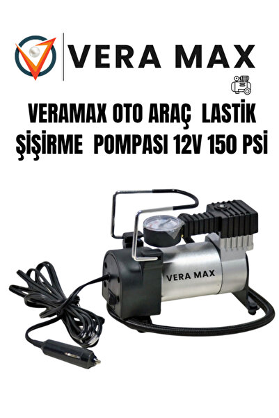 Genel Markalar Tek Pistonlu Oto Hava Kompresörü Lastik Şişirme Pompası | Kompakt ve Taşınabilir Model
