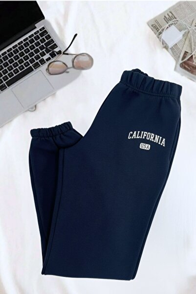 Mood Lab Logo Baskılı Lacivert Eşofman Altı