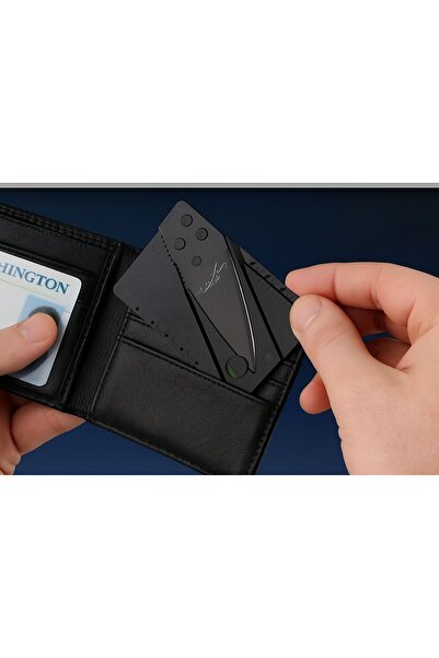 TrendÜrünlerim Kart Bıçak Katlanır Cüzdanda Taşınabilir (Banka kartı boyutundadır)