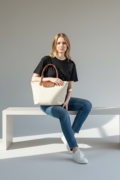 selma demir BEŽ ŽENSKA TORBA ZA KUPOVINU SA DVOJNOM RUČKOM