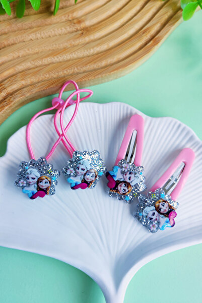 Nisankids مشبك مطاطي بتصميم إلسا ومشبك سريع التثبيت بتصميم إلسا (2 قطعة مطاط ...