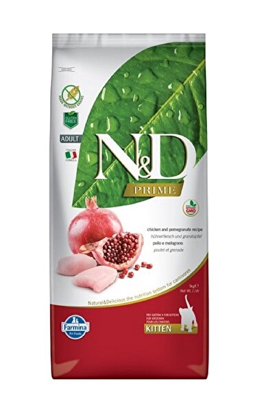 N&D Tahılsız Tavuklu Narlı Yavru, Hamile, Emziren Kedi Maması 5 Kg