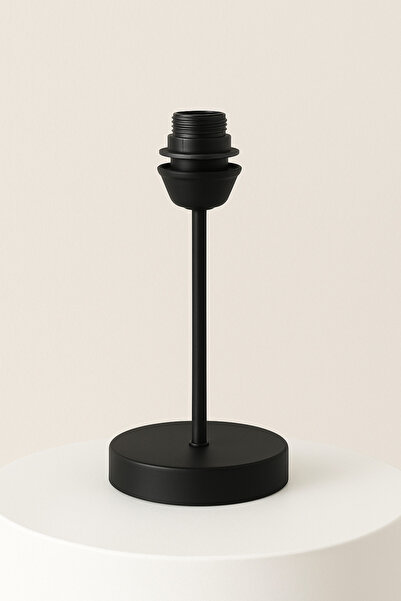 VENON Black Lampshade Base E-27 Compatible with All Products with Gray Features Suitable for Lampshade Making Macrame Hats