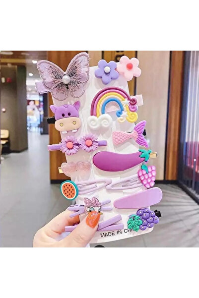 BATU GİYİM Set de 14 bucăți de cleme galbene pentru fete și bebeluși