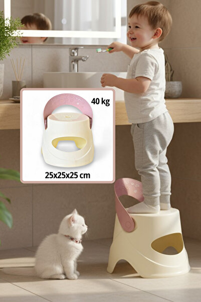 Elefan Plastik Kaydırmaz Çocuk Tabure Ve Sandalyesi - Enjoy Katlanır Pati figürlü