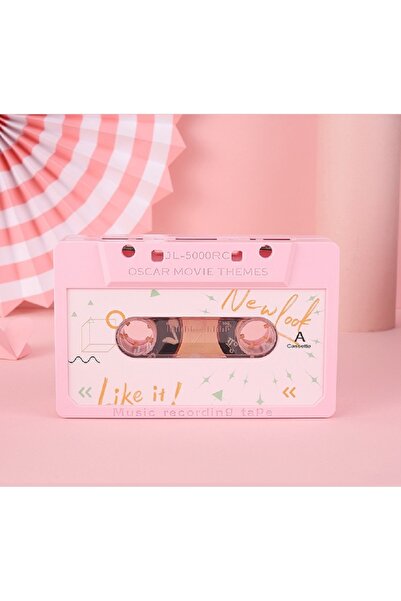 Livava Kaset Müzik Kutusu, Pembe, 18x11